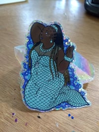 Image 1 of Holo Glitter Mermaid Sticker