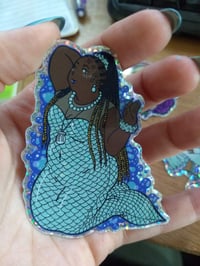 Image 2 of Holo Glitter Mermaid Sticker