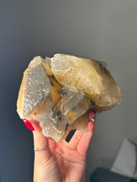 Image 2 of XL SELF STANDING DOUBLE CALCITE POINT -MOROCCO- D