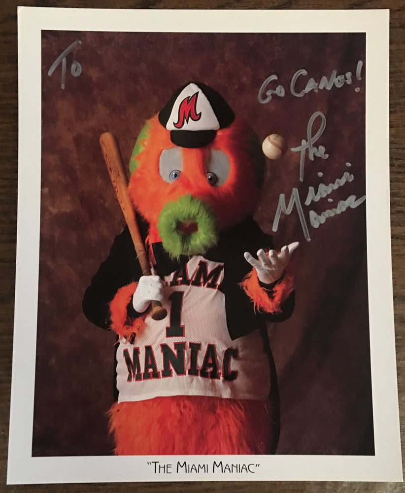 Image of Personalized MIAMI MANIAC signed 8 by 10 photo