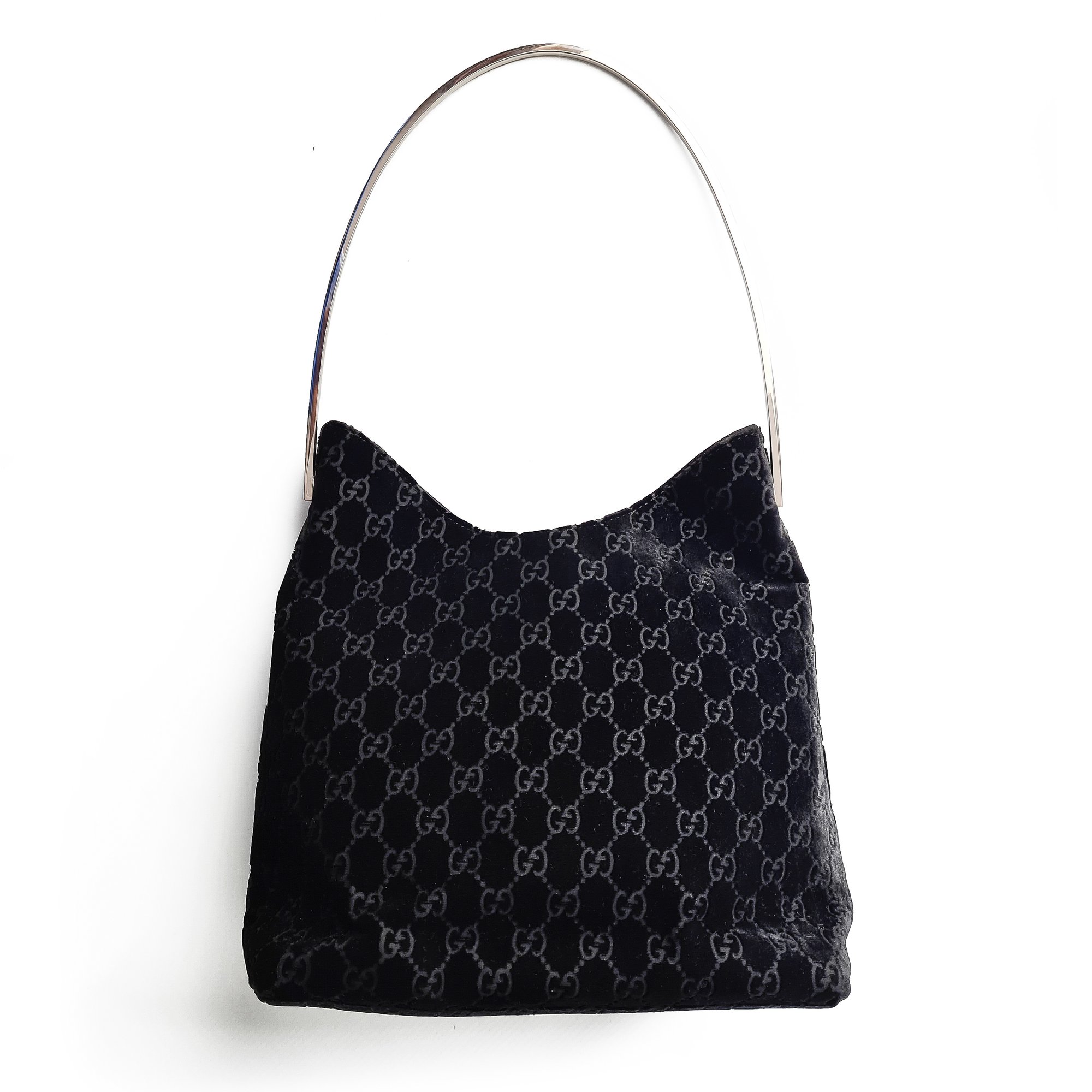 Image of Gucci by Tom Ford Velvet Shoulder Bag