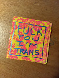 Image 1 of Eff You I'm Trans Poetry Zine