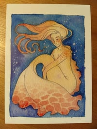 Image 3 of Merpeople Watercolor Postcard Prints