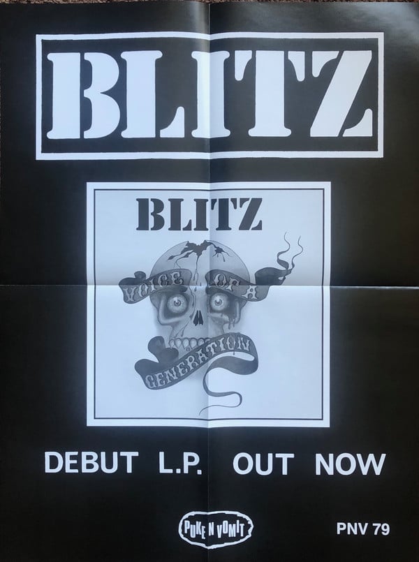 BLITZ - "Voice Of A Generation" LP (w/poster) COLOR VINYL