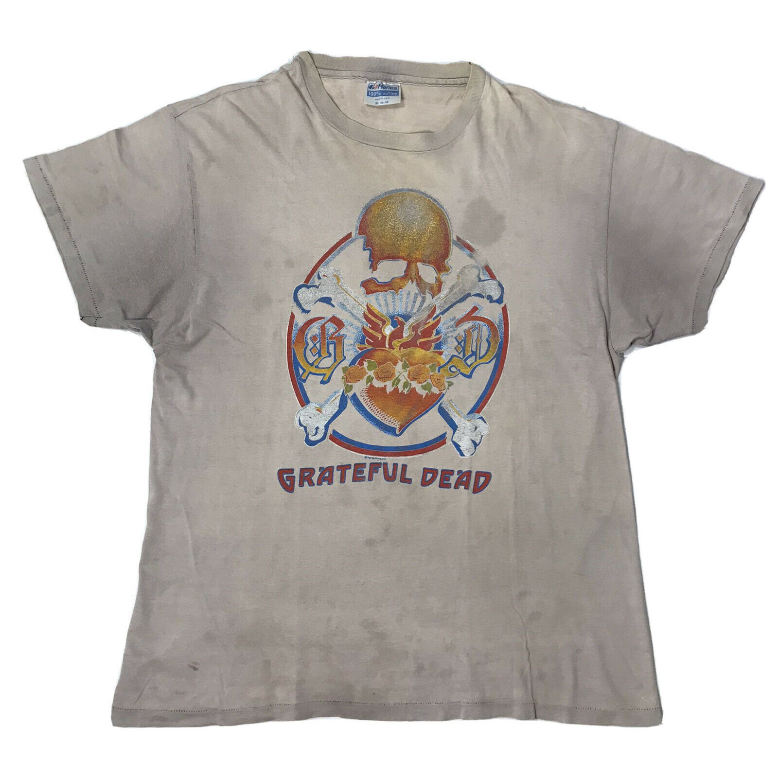 Grateful Dead Shirt GD Kelley 1982 Vintage 海外 Rick Griffin T XL Mouse 即決  Stanley