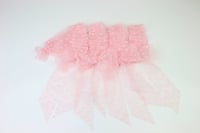 Image 1 of Pink Frilled & Dotted Newborn Bonnet