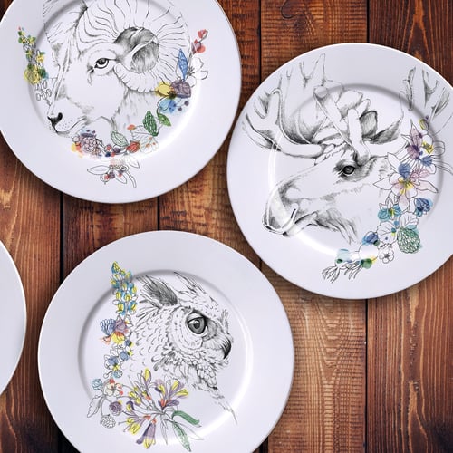 Image of GREAT HORNED OWL Dinner Plate