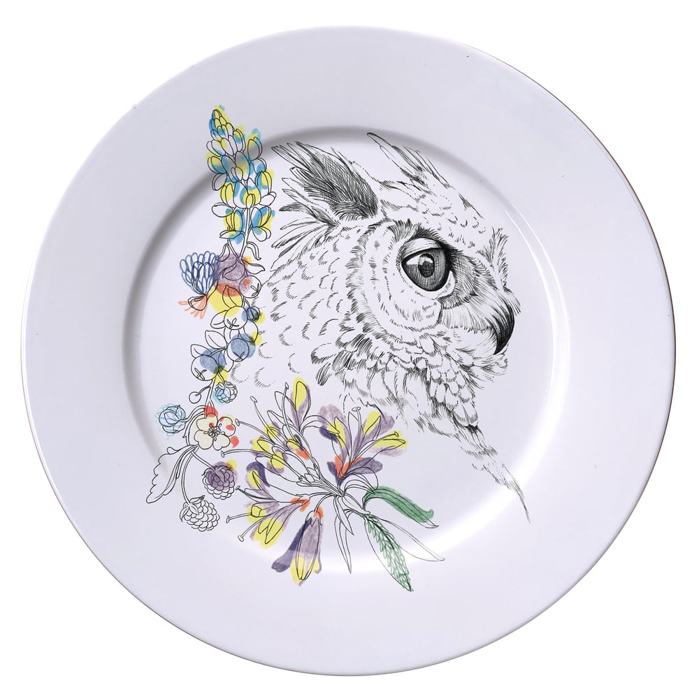 Image of GREAT HORNED OWL Dinner Plate