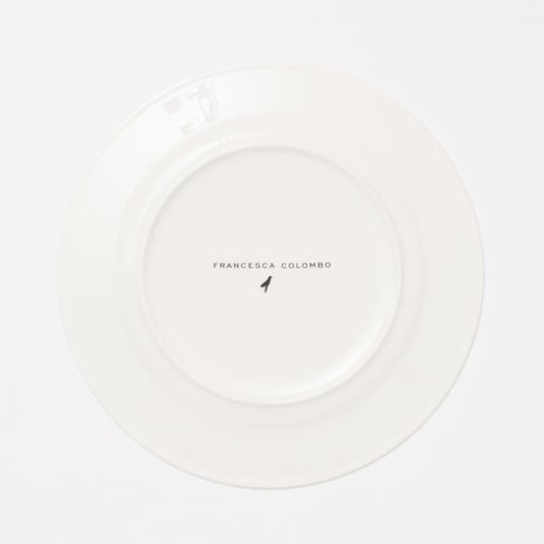Image of WHITE TALED DEER Dinner Plate