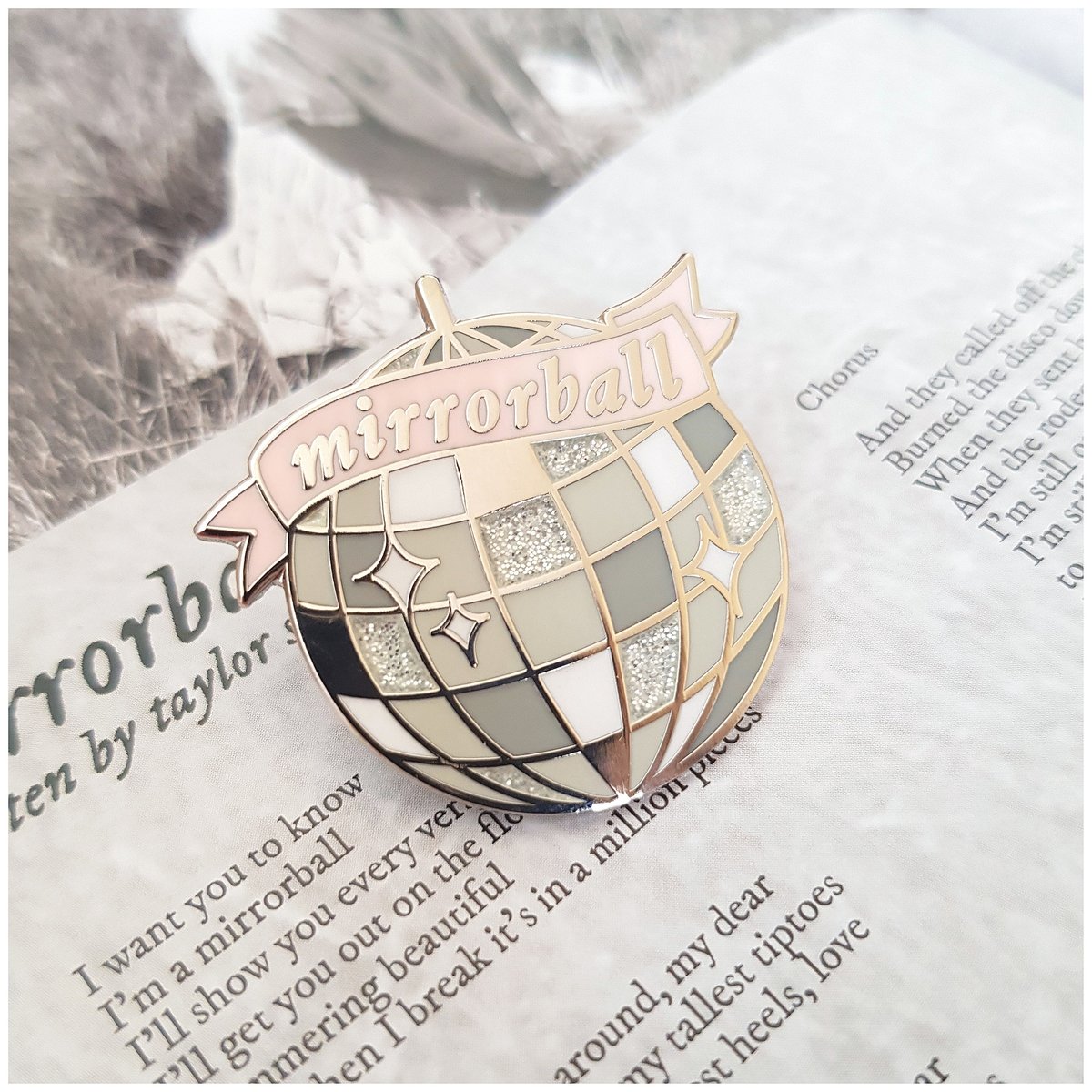 Mirrorball Enamel Pin