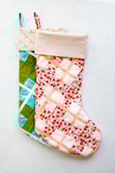 Image 2 of PLAID TIDINGS Christmas Stocking Pattern PDF