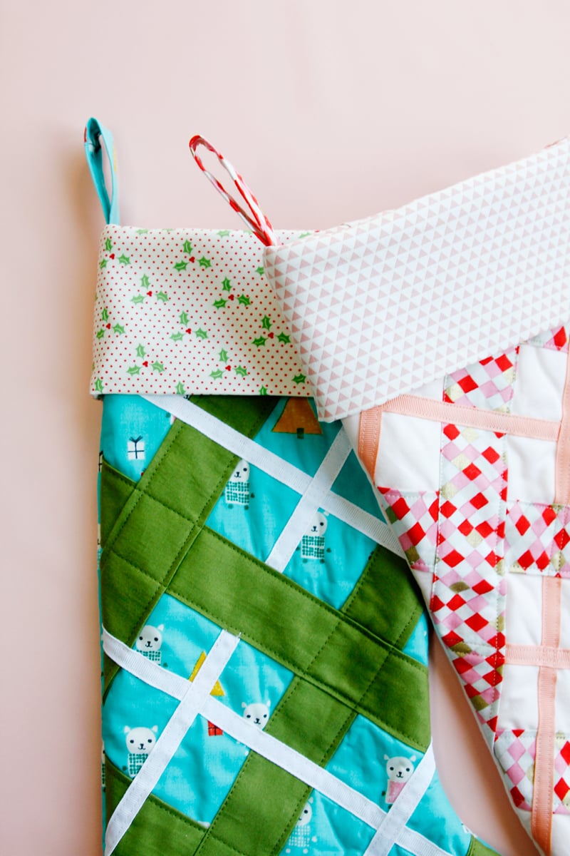 Image of PLAID TIDINGS Christmas Stocking Pattern PDF