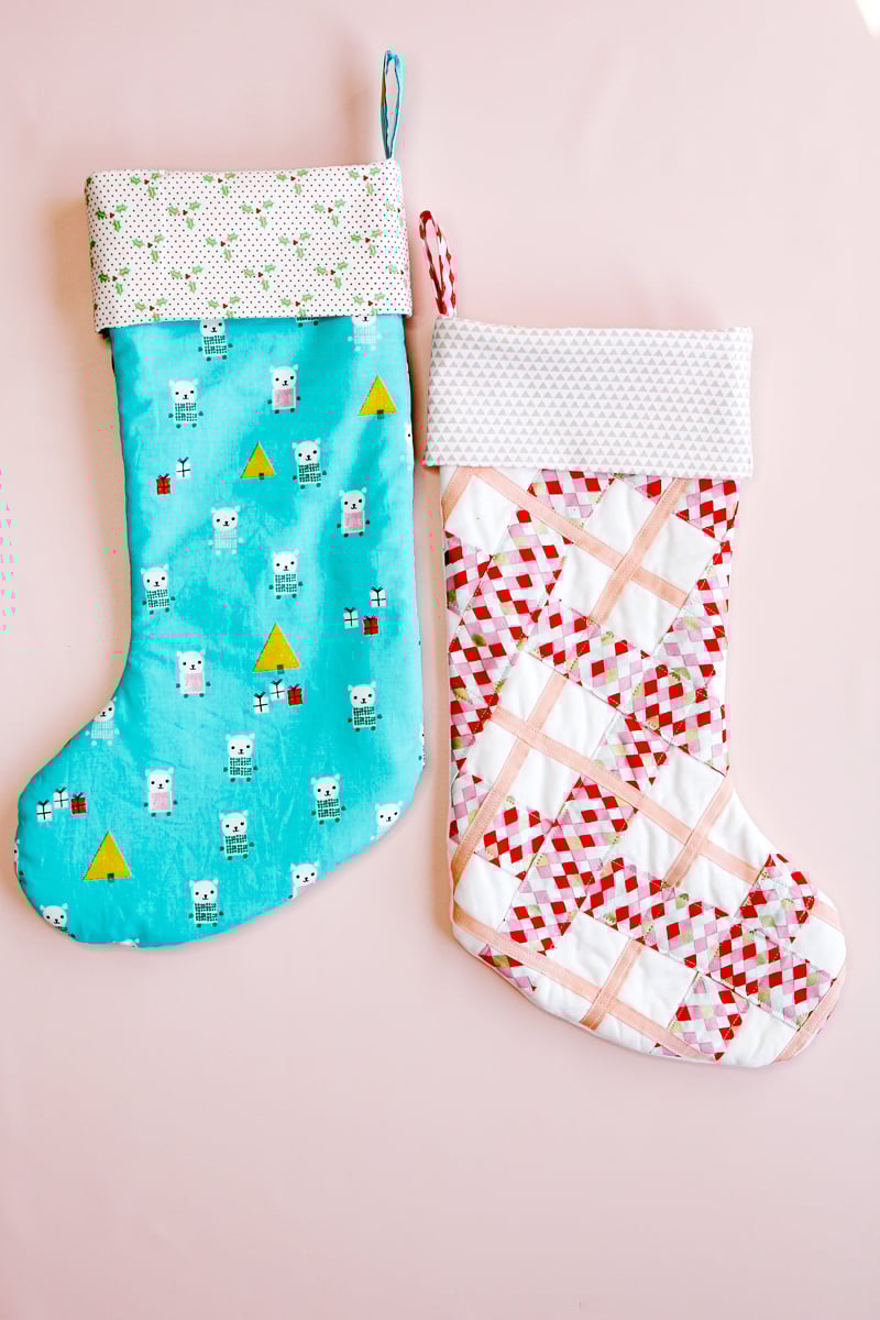 Image of PLAID TIDINGS Christmas Stocking Pattern PDF