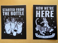 Started from the bottle, now we’re here sticker set