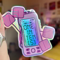 Image 3 of One in Ten(s) Rainbow Holographic Sticker 