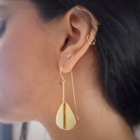 Image 1 of Leaf Gold Earrings