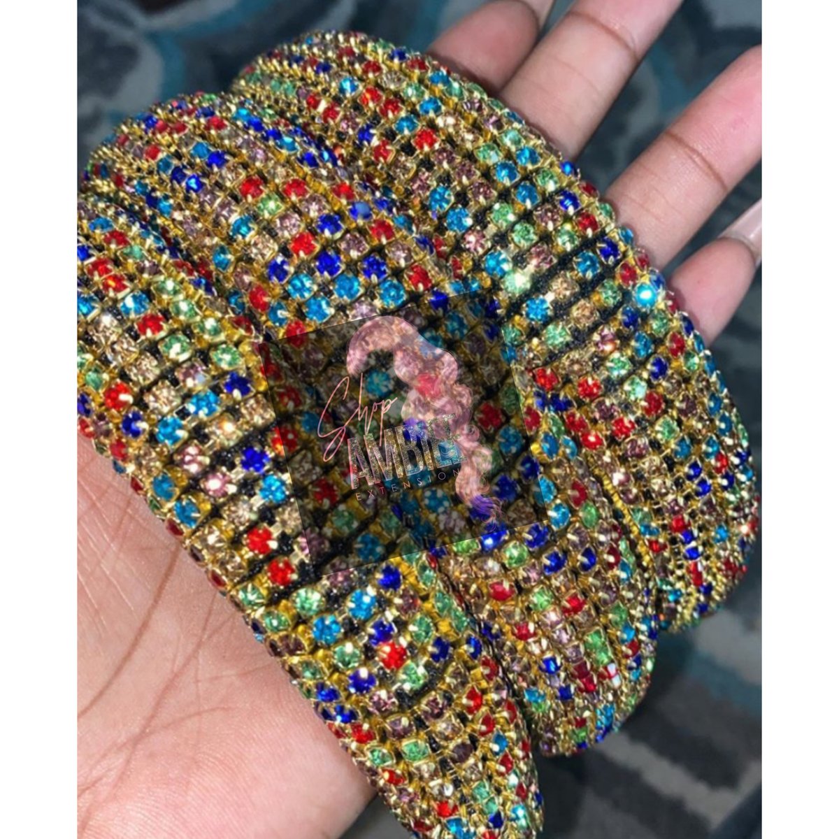 Multi Color Bedazzled Headbands Ambiee Extensions