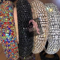 Image 2 of Black Bedazzled Headbands 