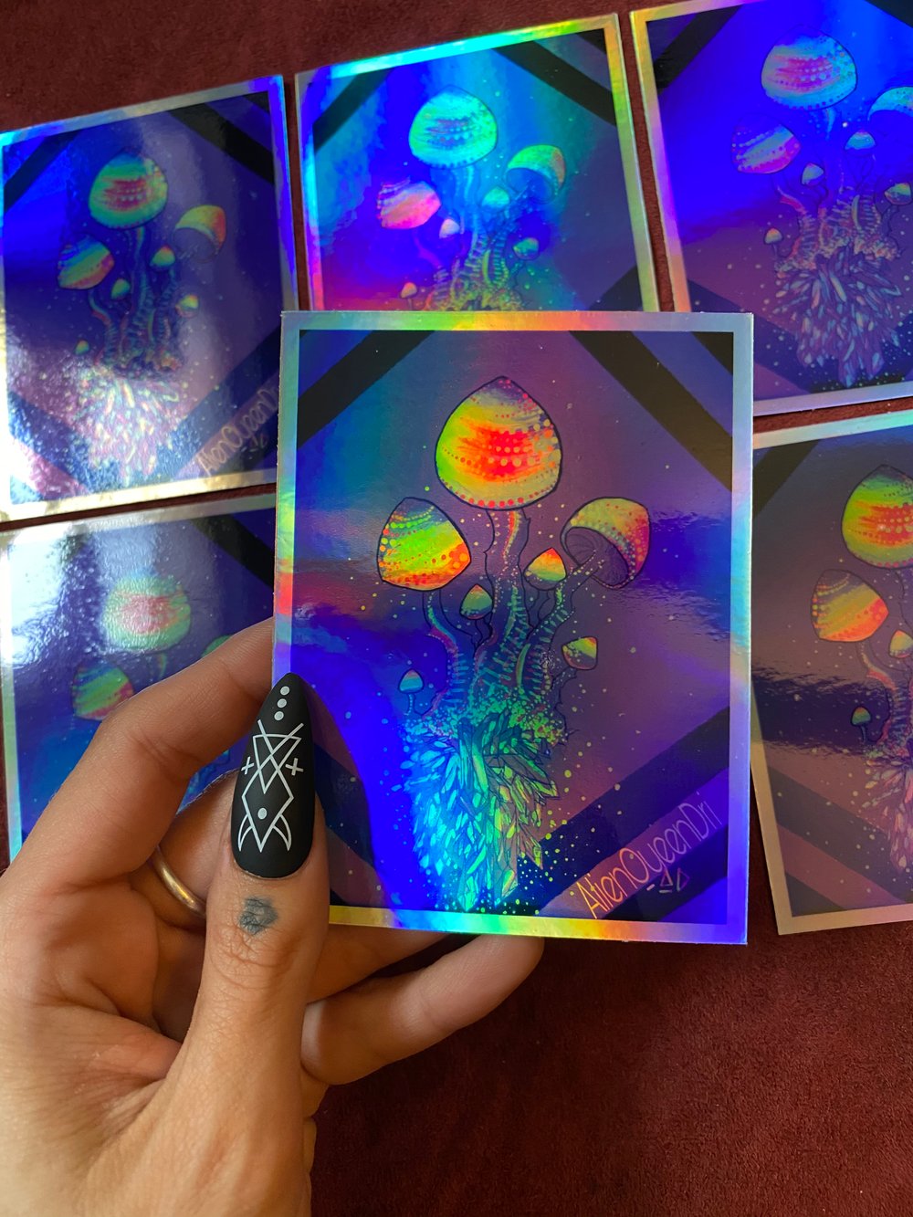 Image of ShroomCluster No. 1 Holographic Sticker