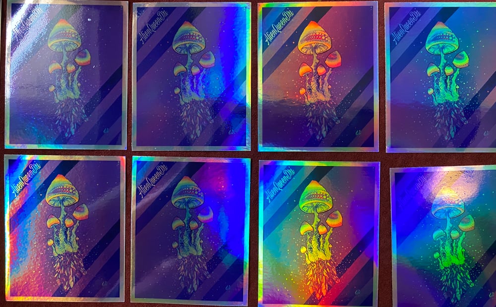 Image of ShroomCluster No. 2 Holographic Sticker