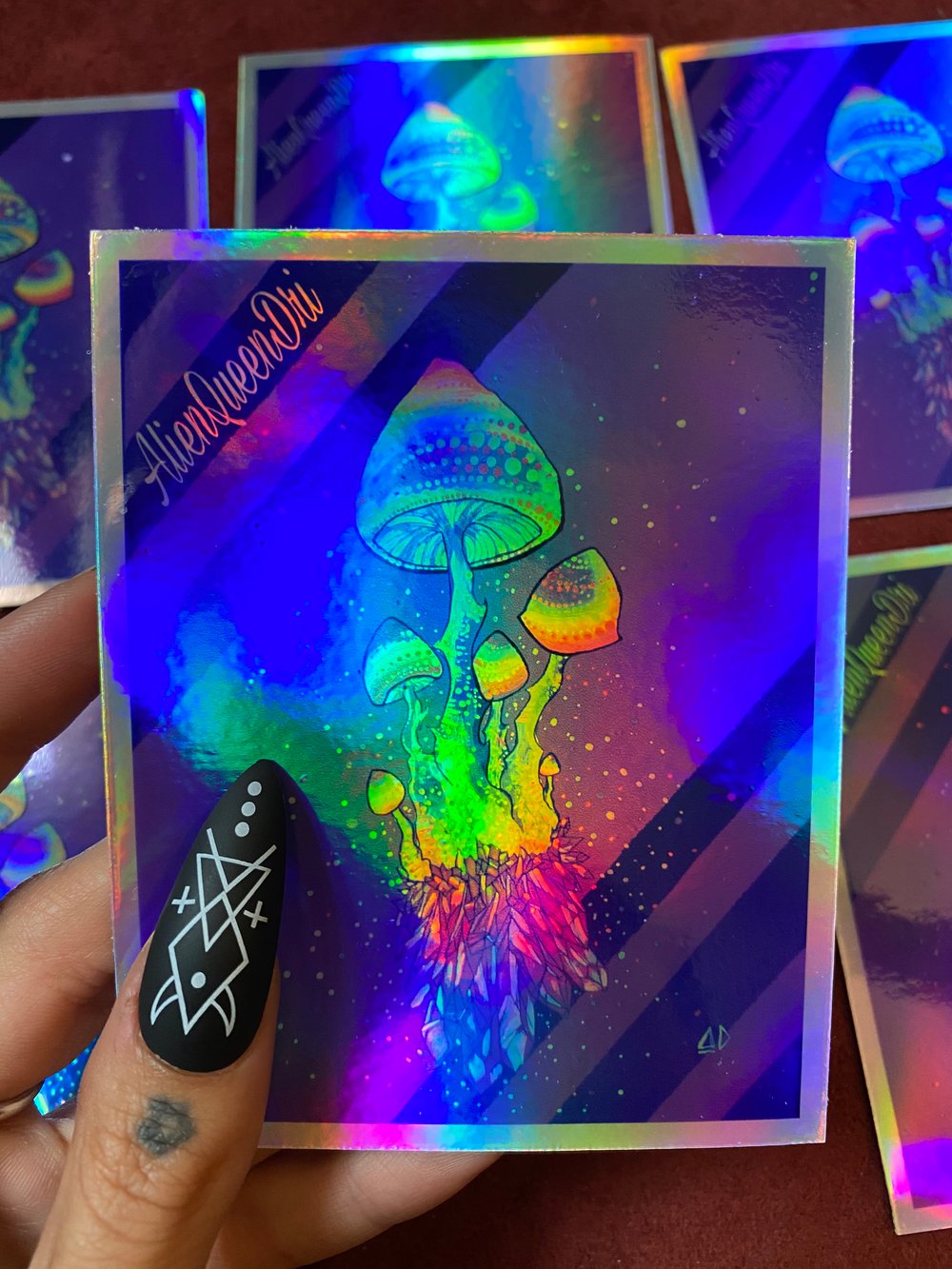 Image of ShroomCluster No. 2 Holographic Sticker