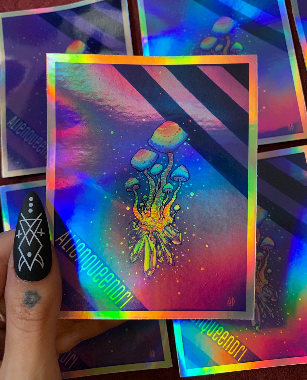 Image of ShroomCluster No. 3 Holographic Sticker