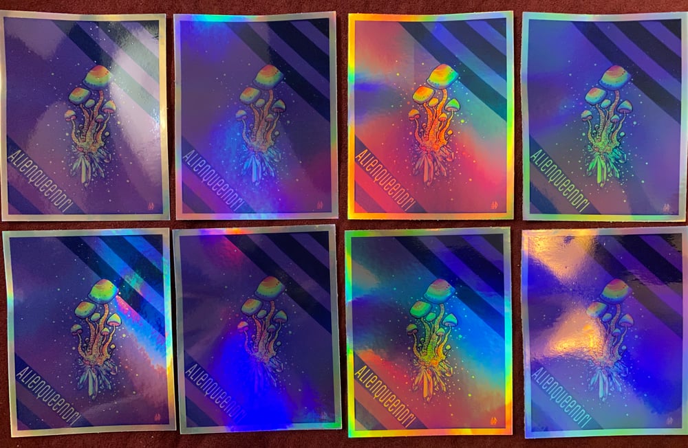 Image of ShroomCluster No. 3 Holographic Sticker