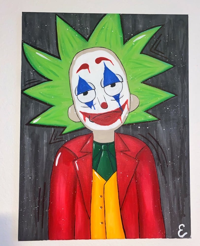 Image of Rick x Joker Original Painting 