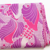Image 3 of rainbow paisley tiedye pink purple 8/10 tie vintage fabric drawstring swing dress courtneycourtney
