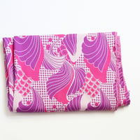 Image 4 of rainbow paisley tiedye pink purple 8/10 tie vintage fabric drawstring swing dress courtneycourtney