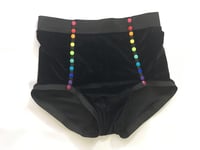 Image 1 of Velvet Rainbow Snap Hot Pants 