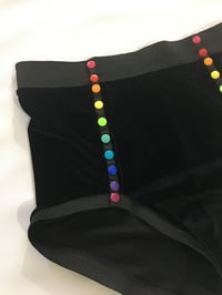 Image 2 of Velvet Rainbow Snap Hot Pants 