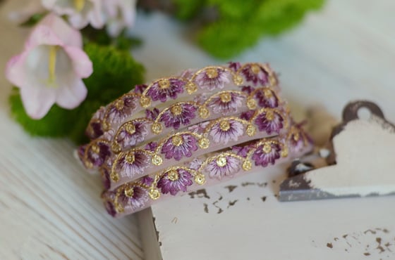 Image of Embroidery tulle headband ( 5 different colors)