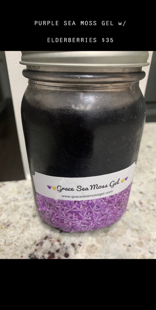 Image of Grace Purple Sea Moss Gel with Elderberries 