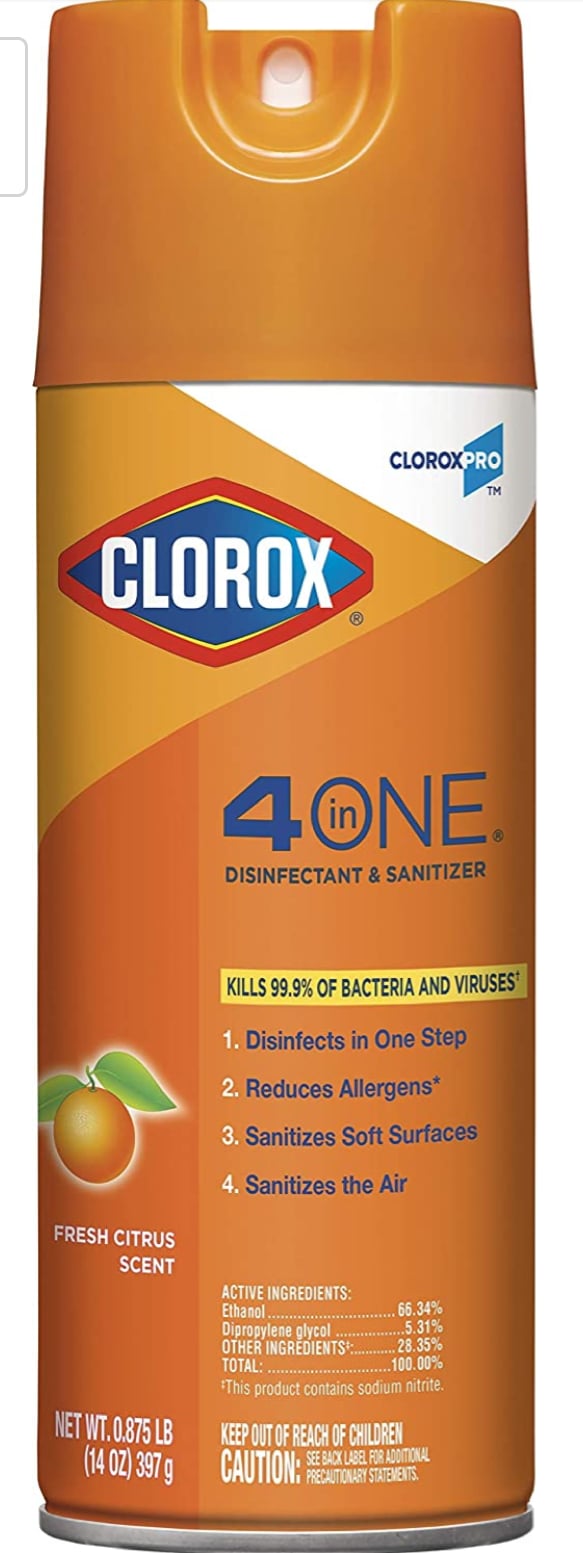 Clorox 4 in One Disinfectant & Sanitizing Spray or Clorox Disinfecting Fresh Scent