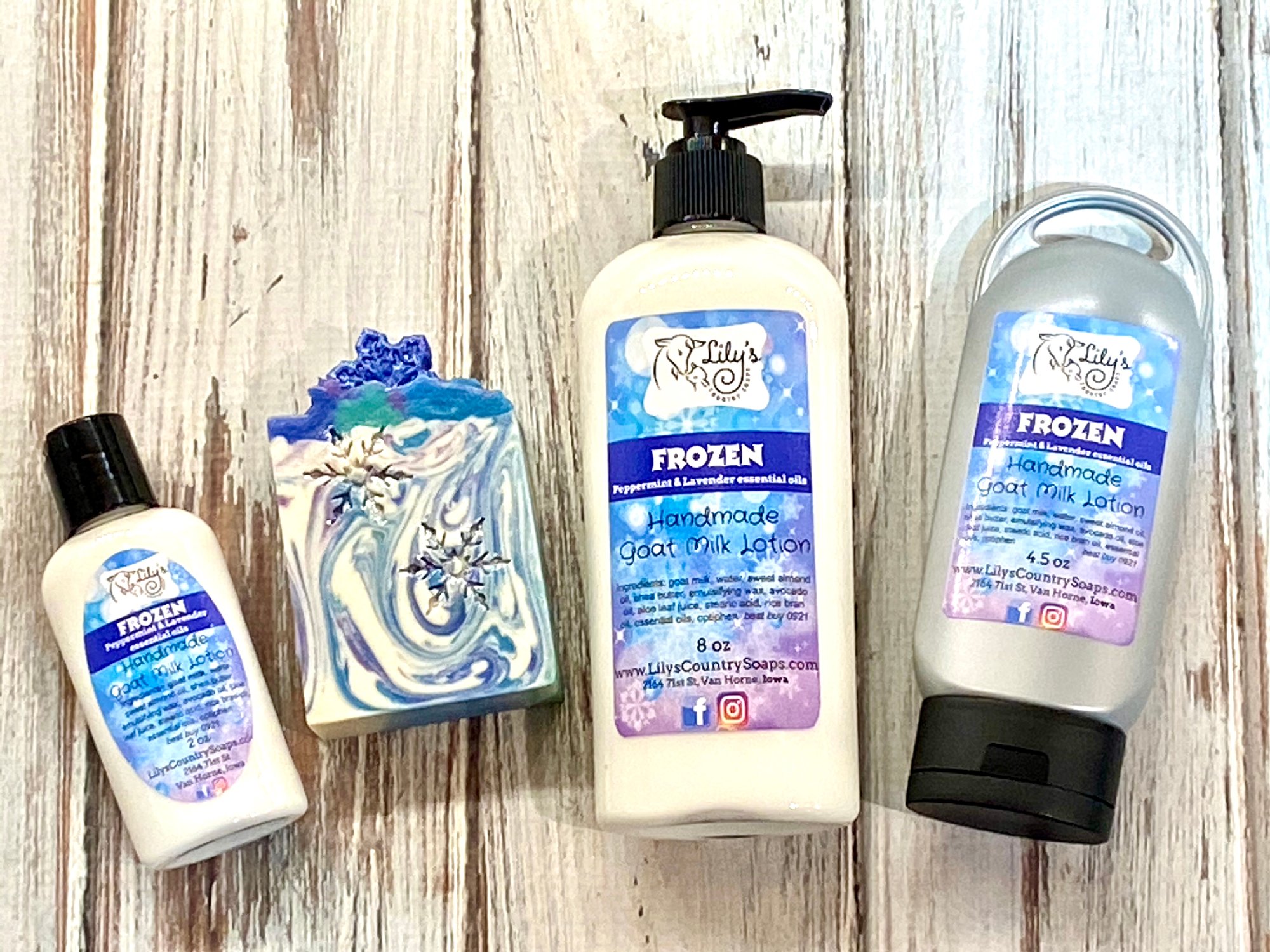 Frozen Goat Milk Lotion | Lily's Country Soaps