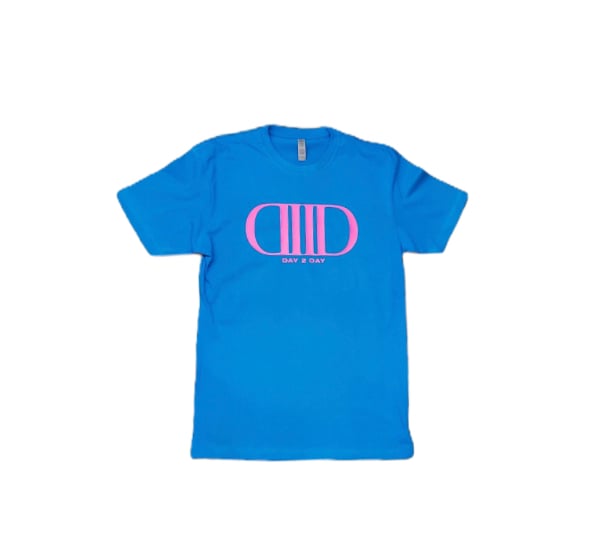 Blue/Pink Classic Logo Tee | Day 2 Day