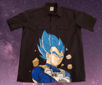 Vegeta "Dragon Ball Super" Super Saiyan Blue Dickies workshirt