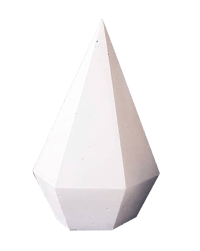 Image 1 of Tall Concrete Diamond - Medium