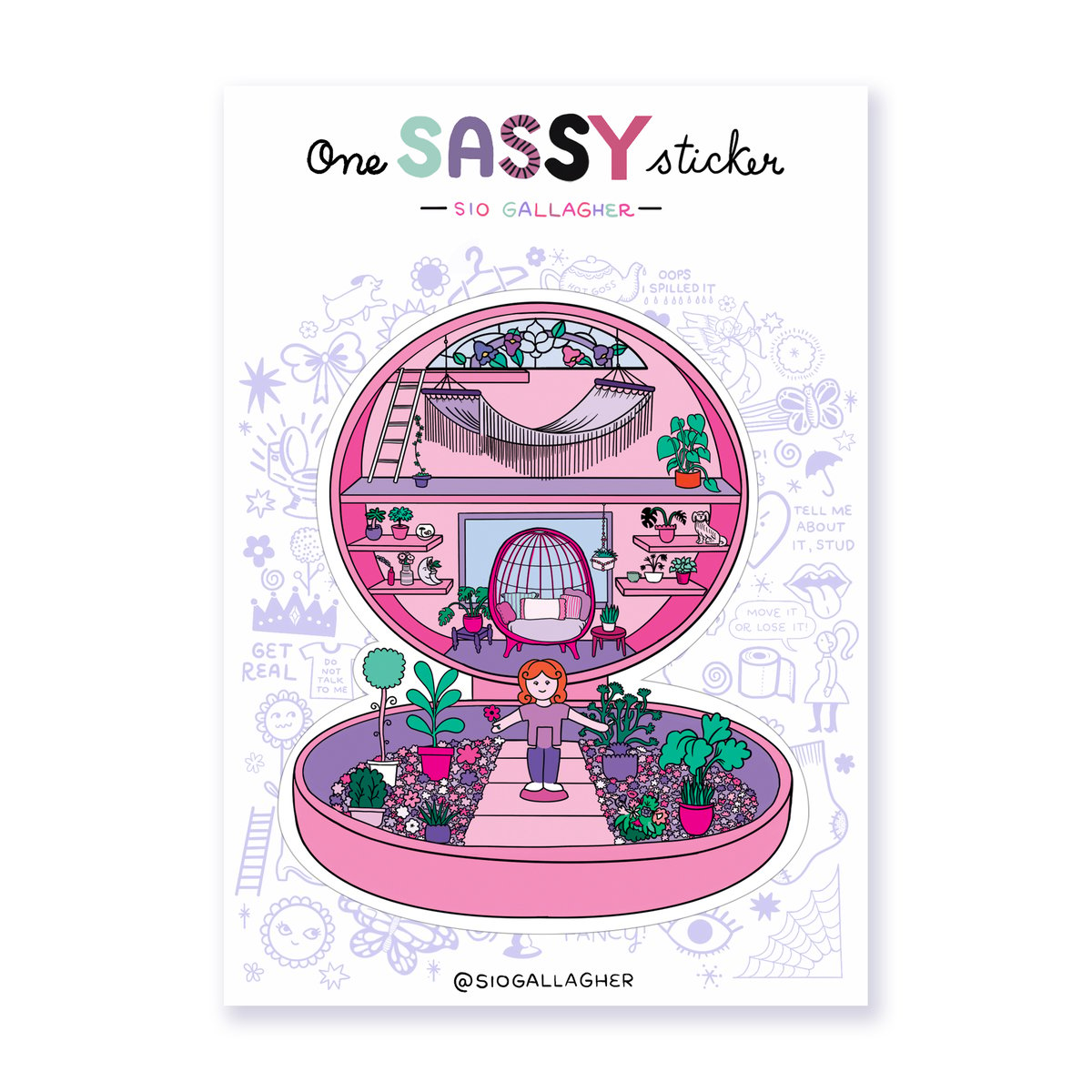 Sassy Yoga Stickers and Decal Sheets