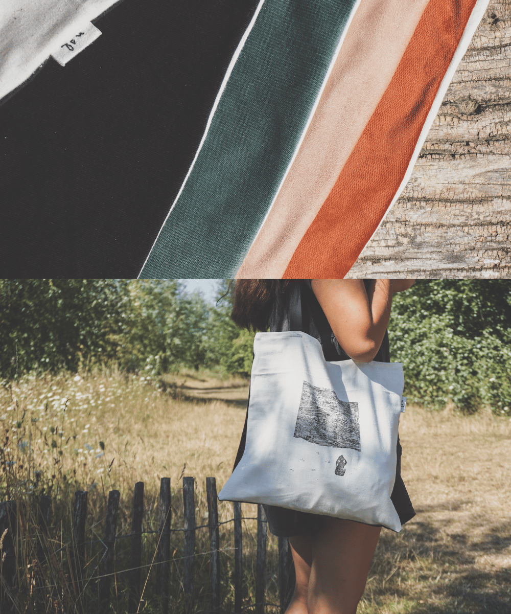Image of Velvet tote bag