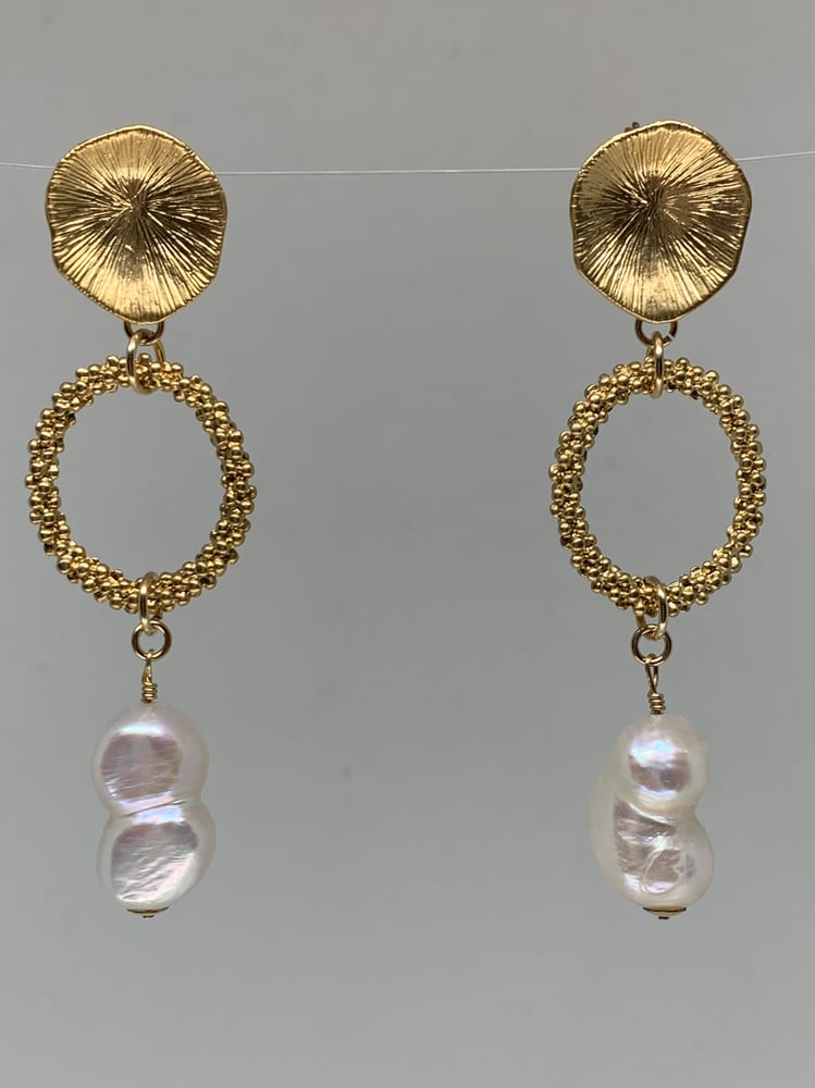 Image of Baroque Pearl Drop Earrings - 25% off