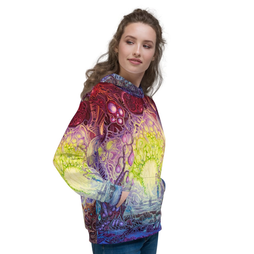 The Wanderer Allover Print Unisex Hoodie by Mark Cooper