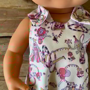 Image of Liberty Romper to suit 38cm Miniland doll - ‘Circus’
