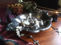 Antique Silver Plated Jewelry Dish