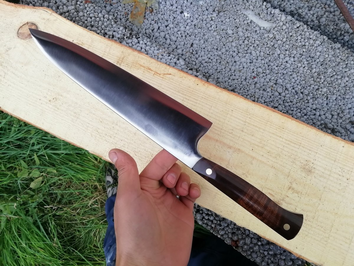 240 western honyaki gyuto w gidgee Dalman Knives