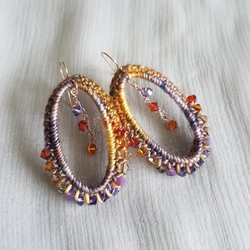 Image of VIGNETTE Earrings - Lavender Honey