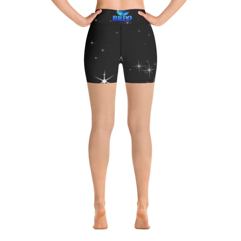 Bred butterfly Yoga Shorts