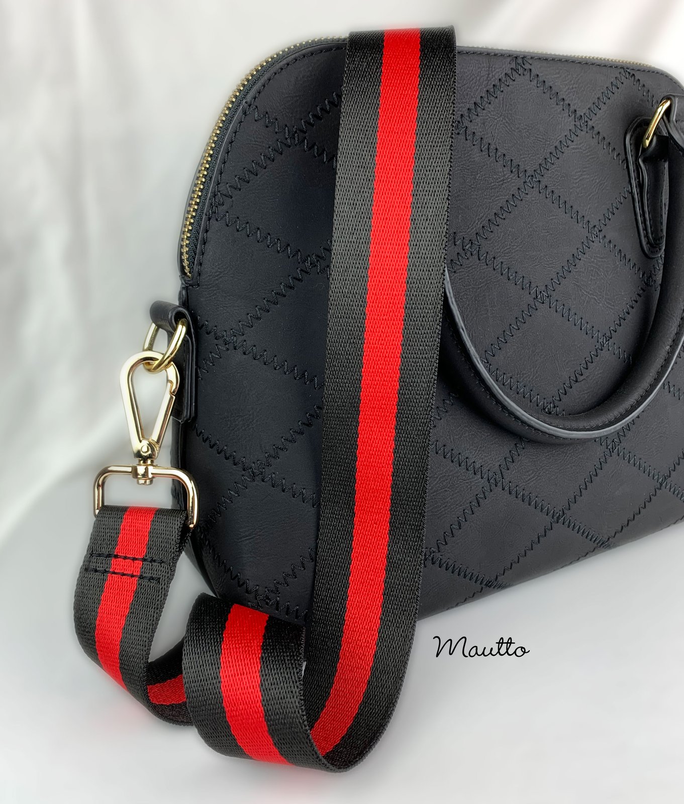 red strap bag