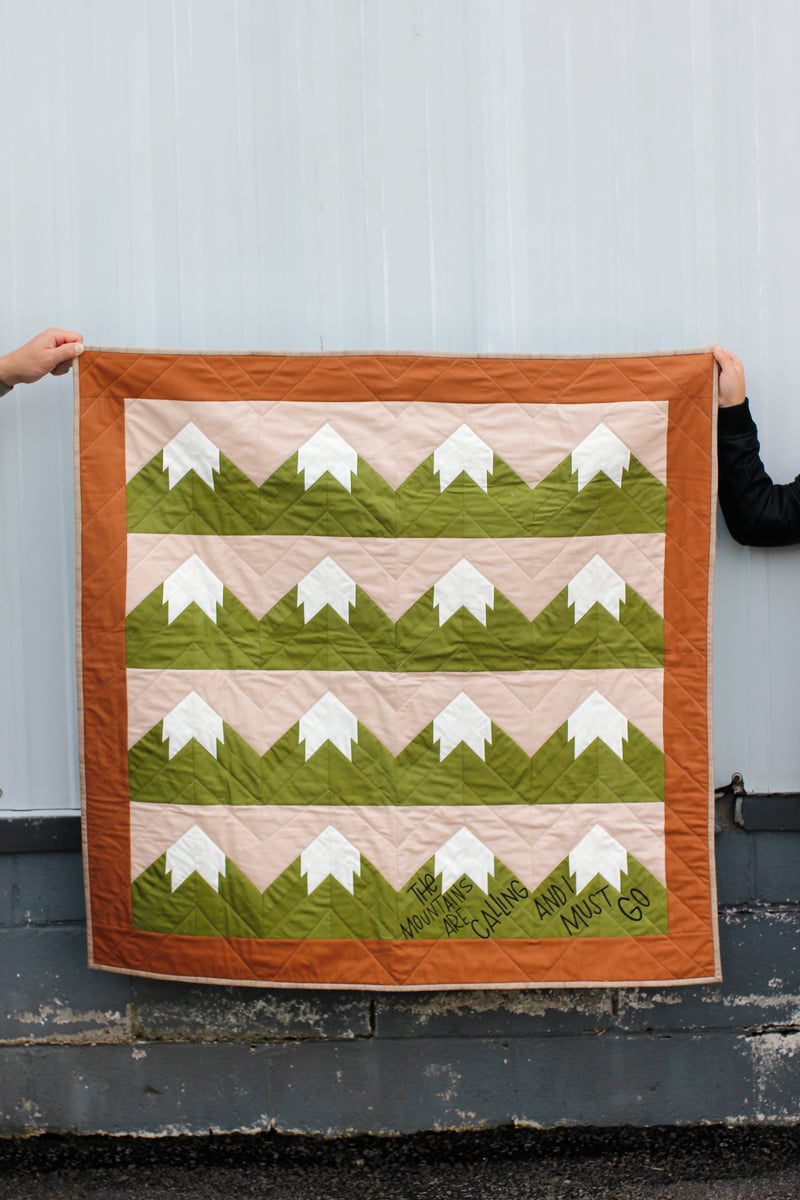 Image of SNOWY MOUNTAIN QUILT Pattern PDF